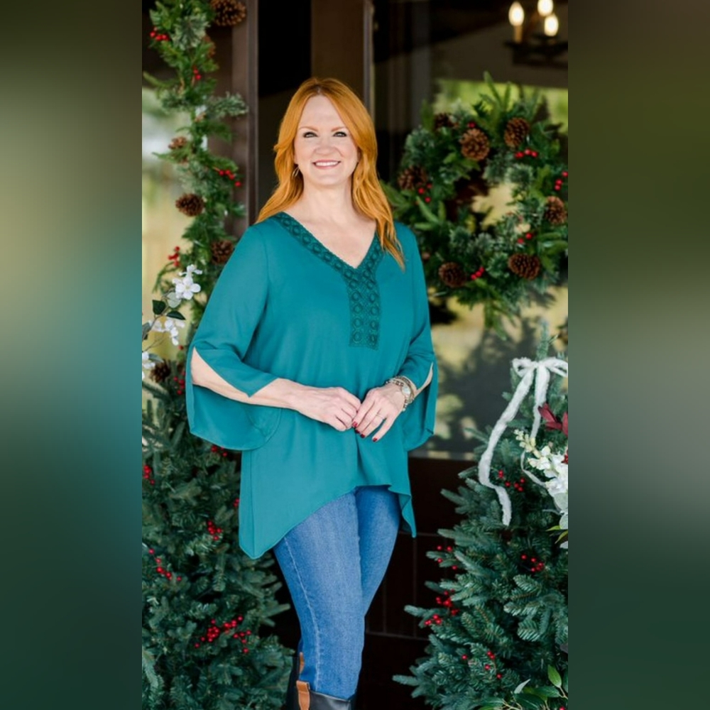 Beautiful Embroidered flowing Blouse